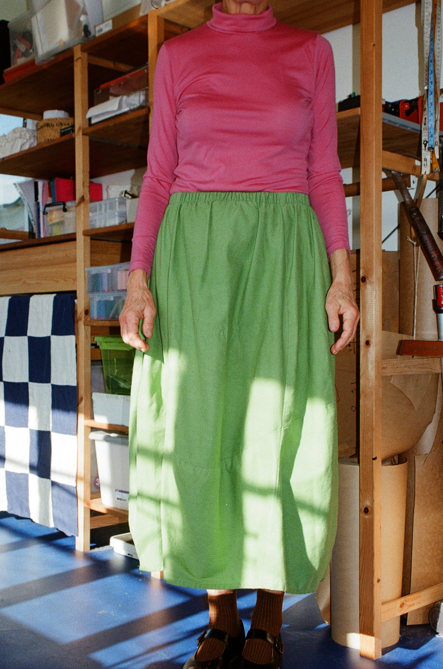 Lantern Skirt — Kelly Green