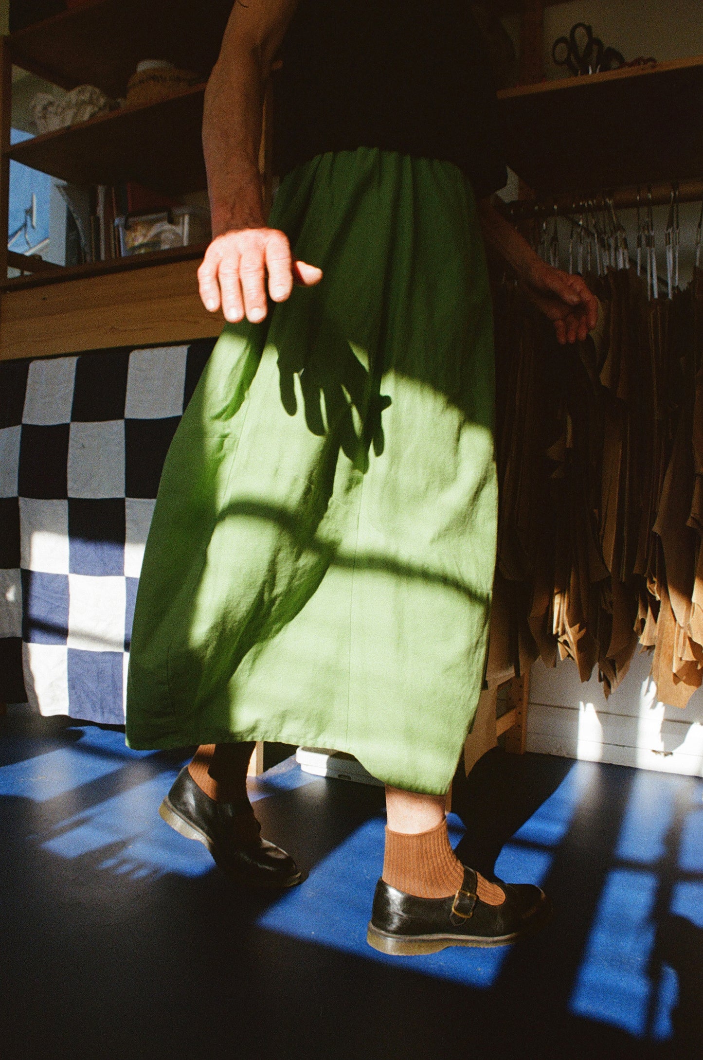 Lantern Skirt — Kelly Green