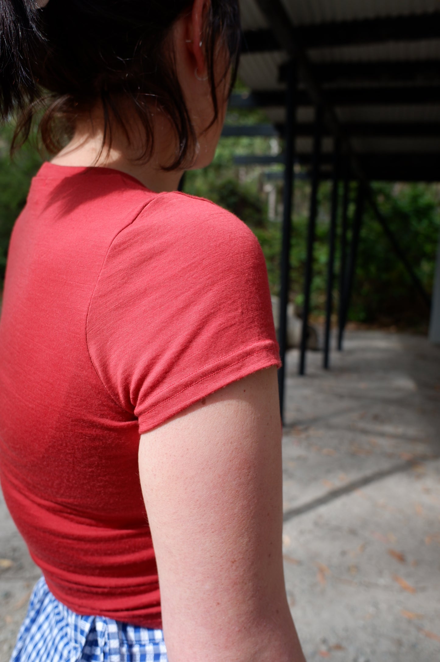 Katie Baby Tee — Tomato