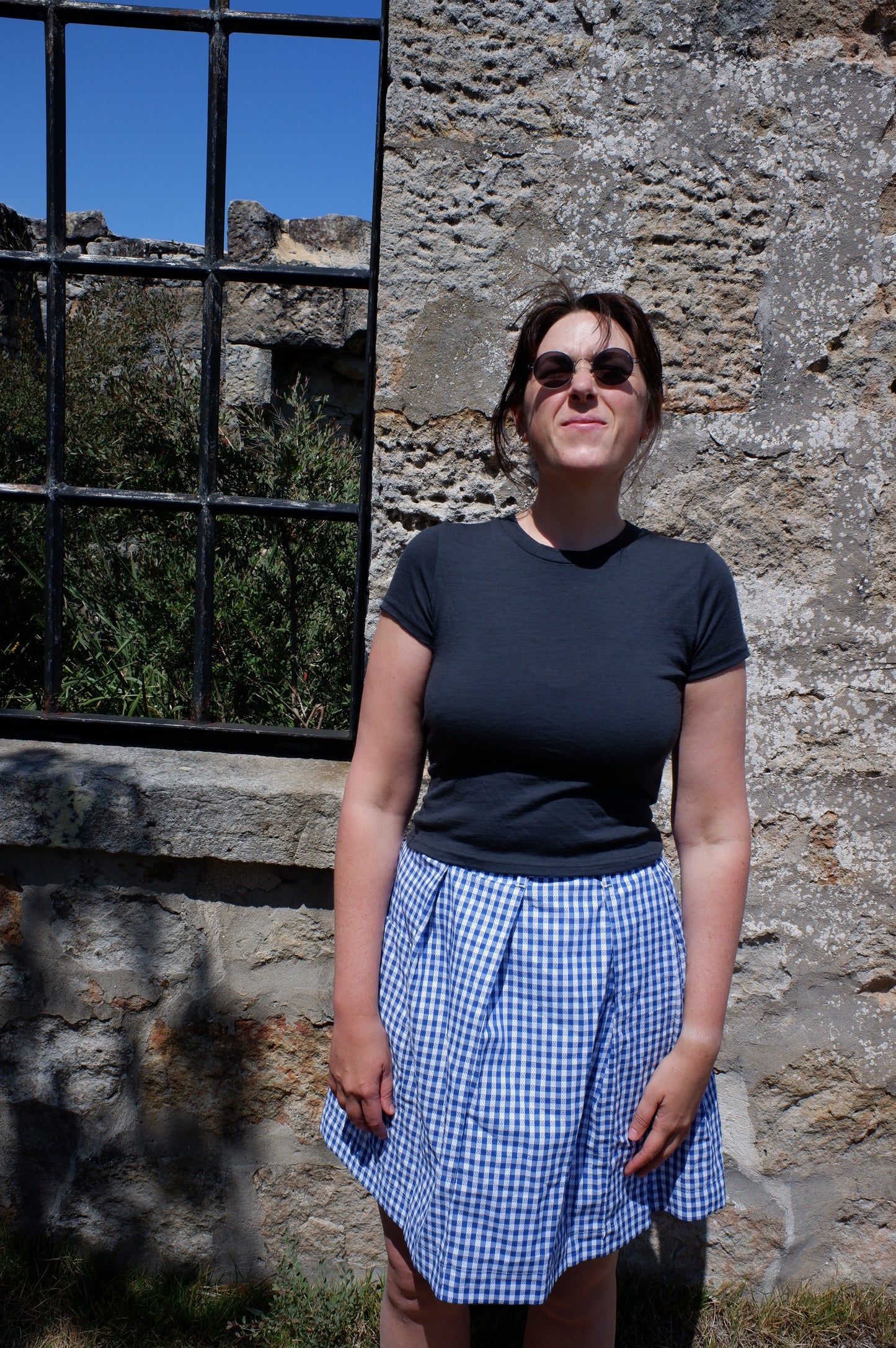 Katie Baby Tee — Charcoal