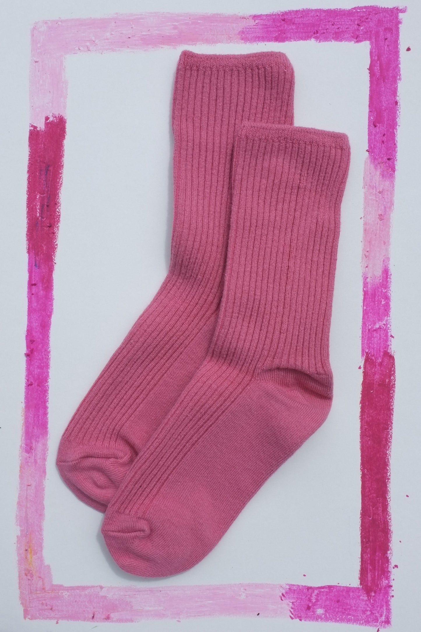 Cotton 2x2 Ribbed Socks