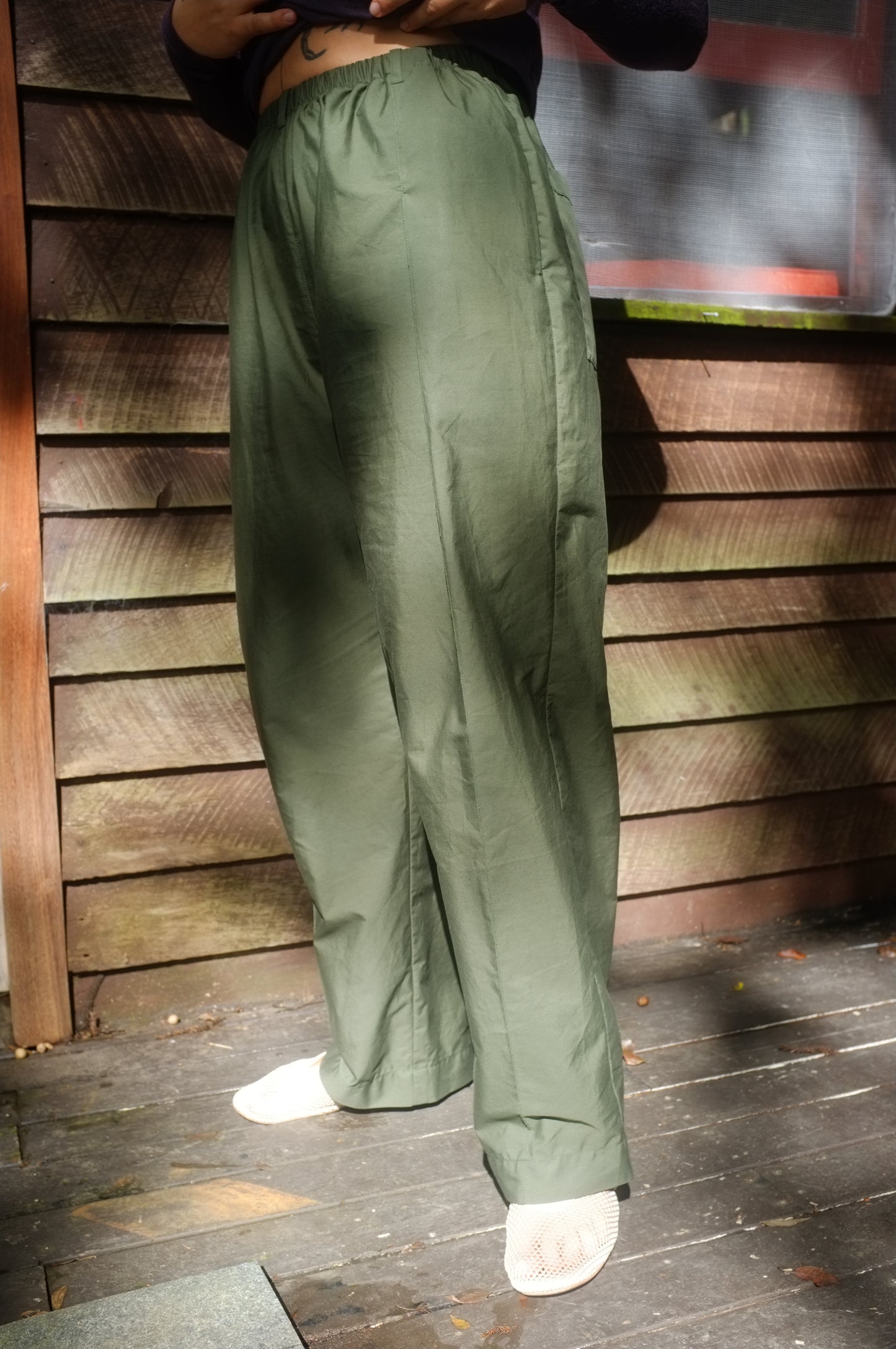 Pleat Pants — Kelp Organic Cotton