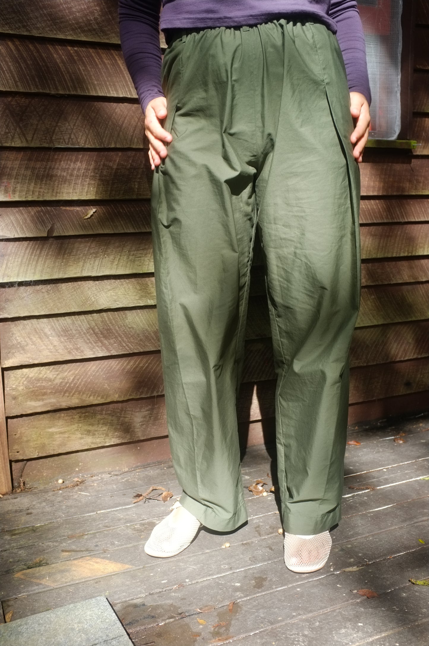 Pleat Pants — Kelp Organic Cotton