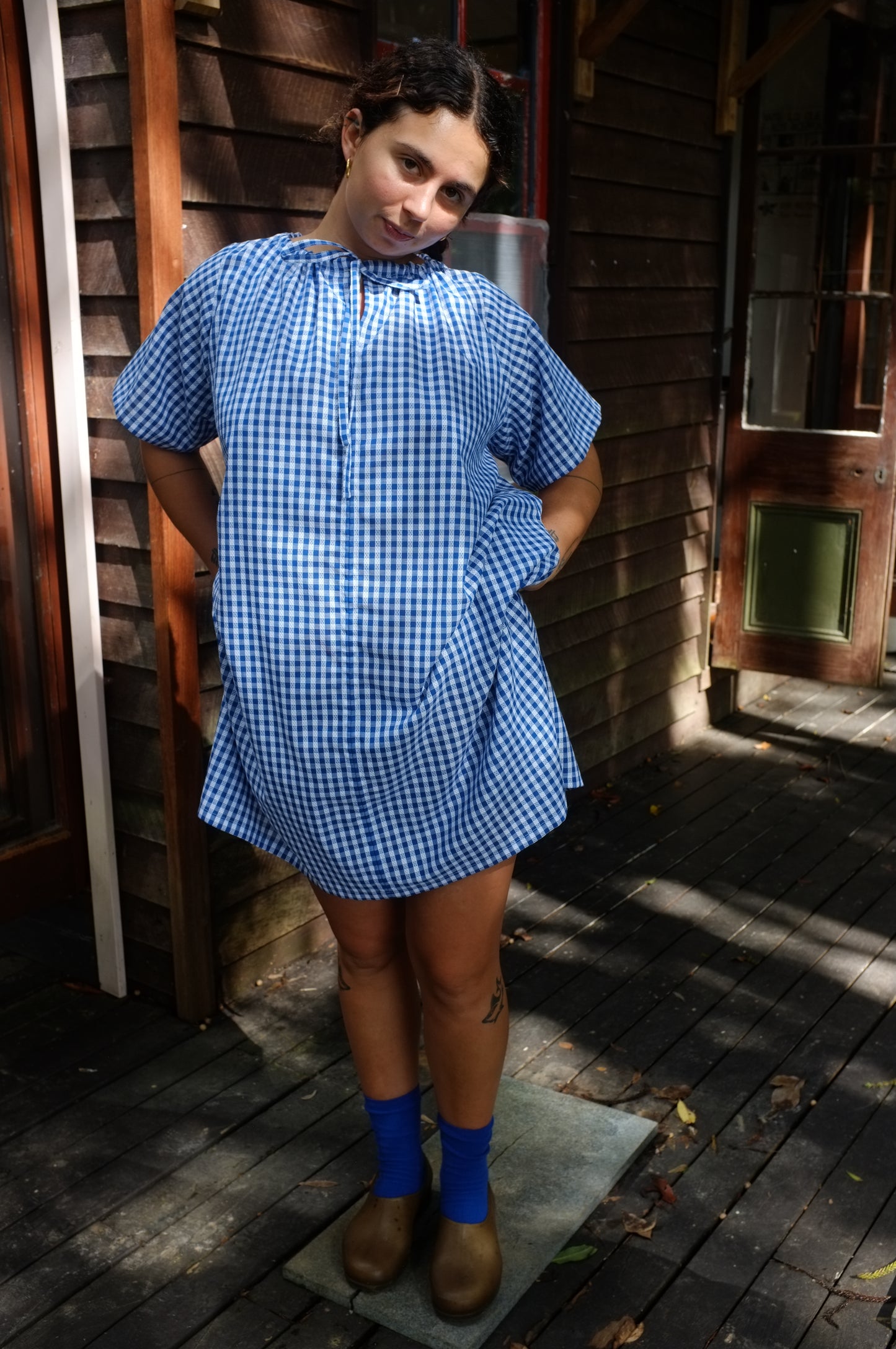 Ship Dress — Lattice gingham
