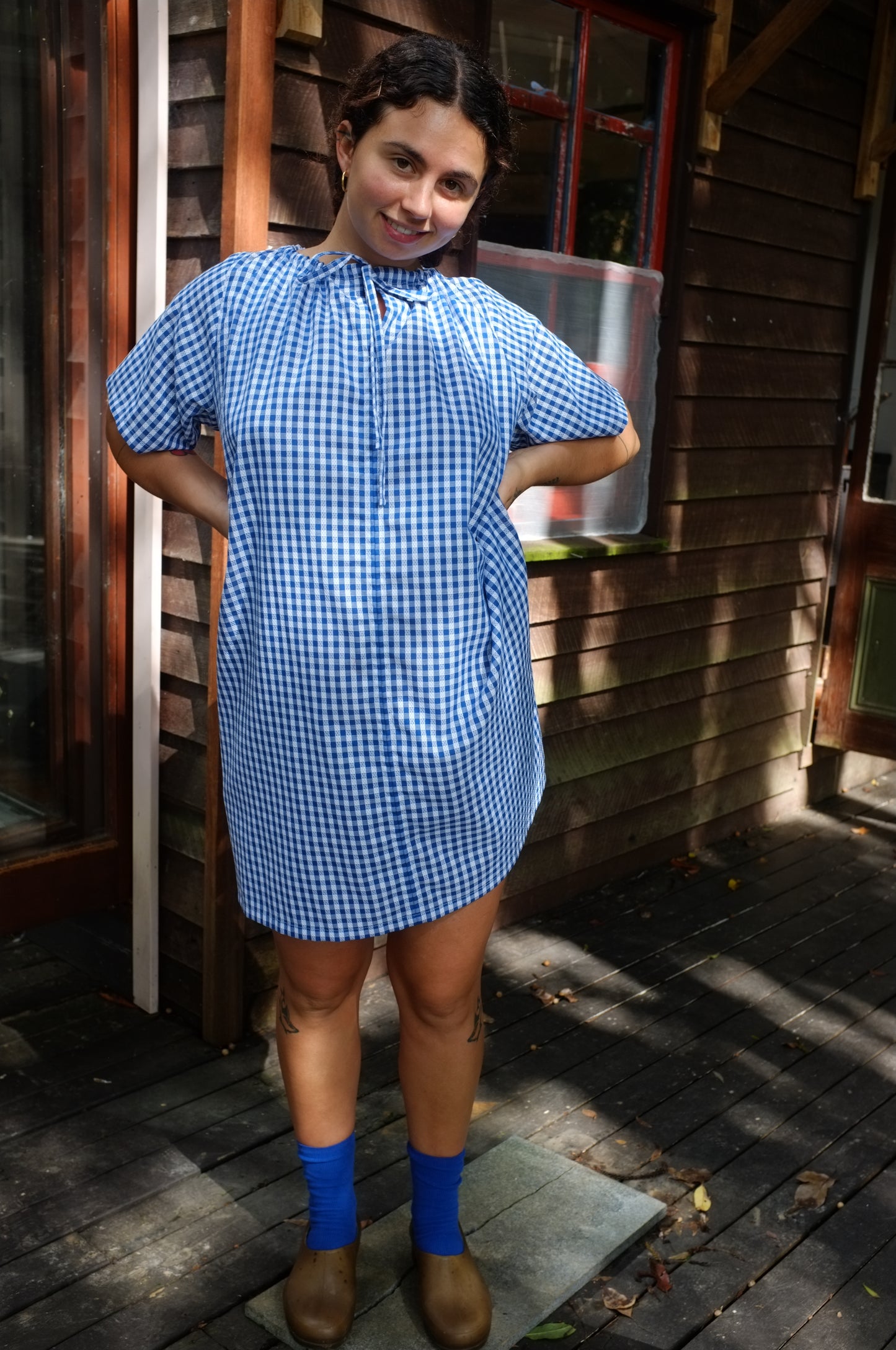 Ship Dress — Lattice gingham