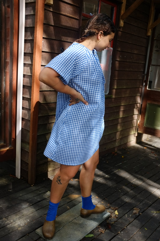 Ship Dress — Lattice gingham