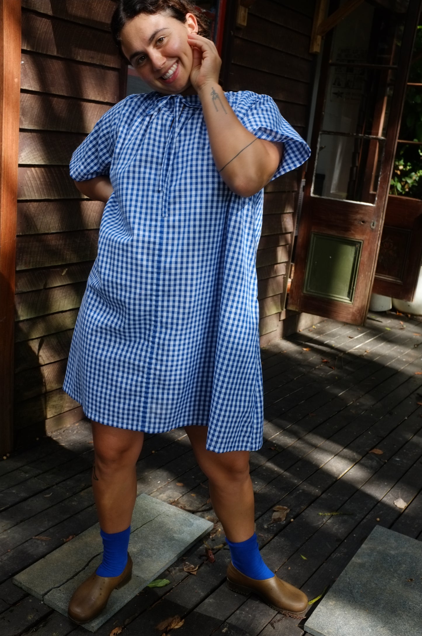 Ship Dress — Lattice gingham