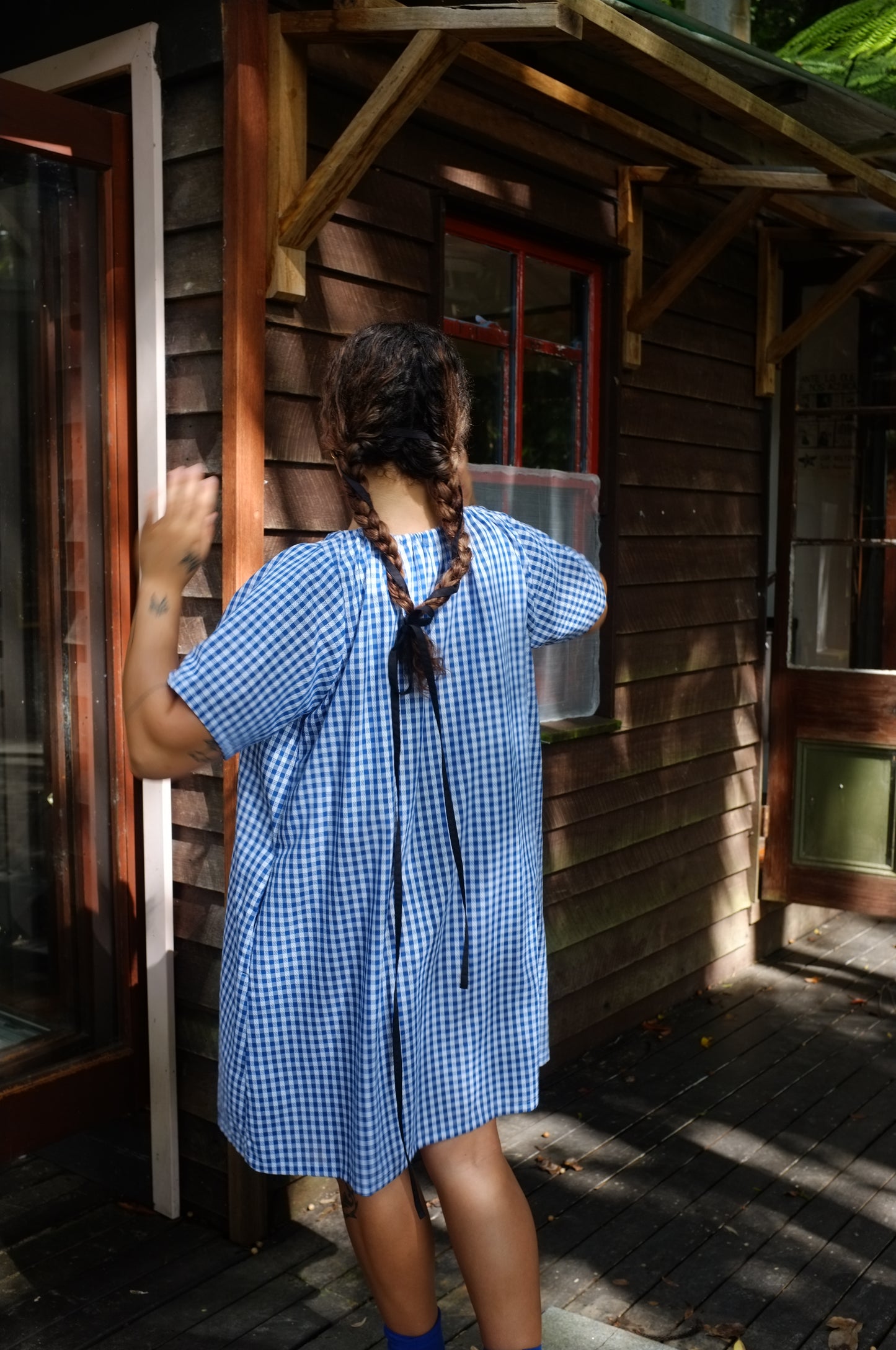 Ship Dress — Lattice gingham