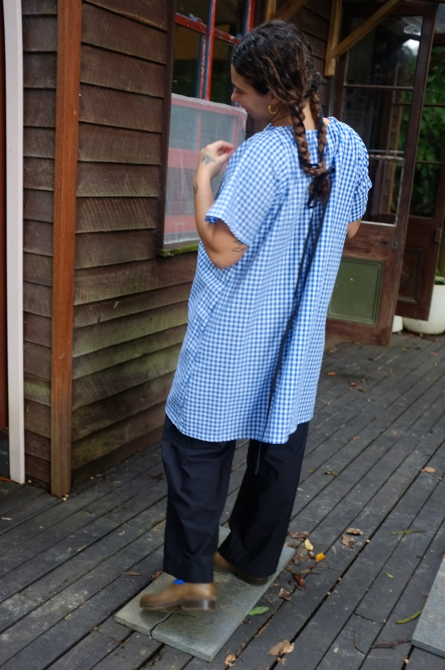 Ship Dress — Lattice gingham