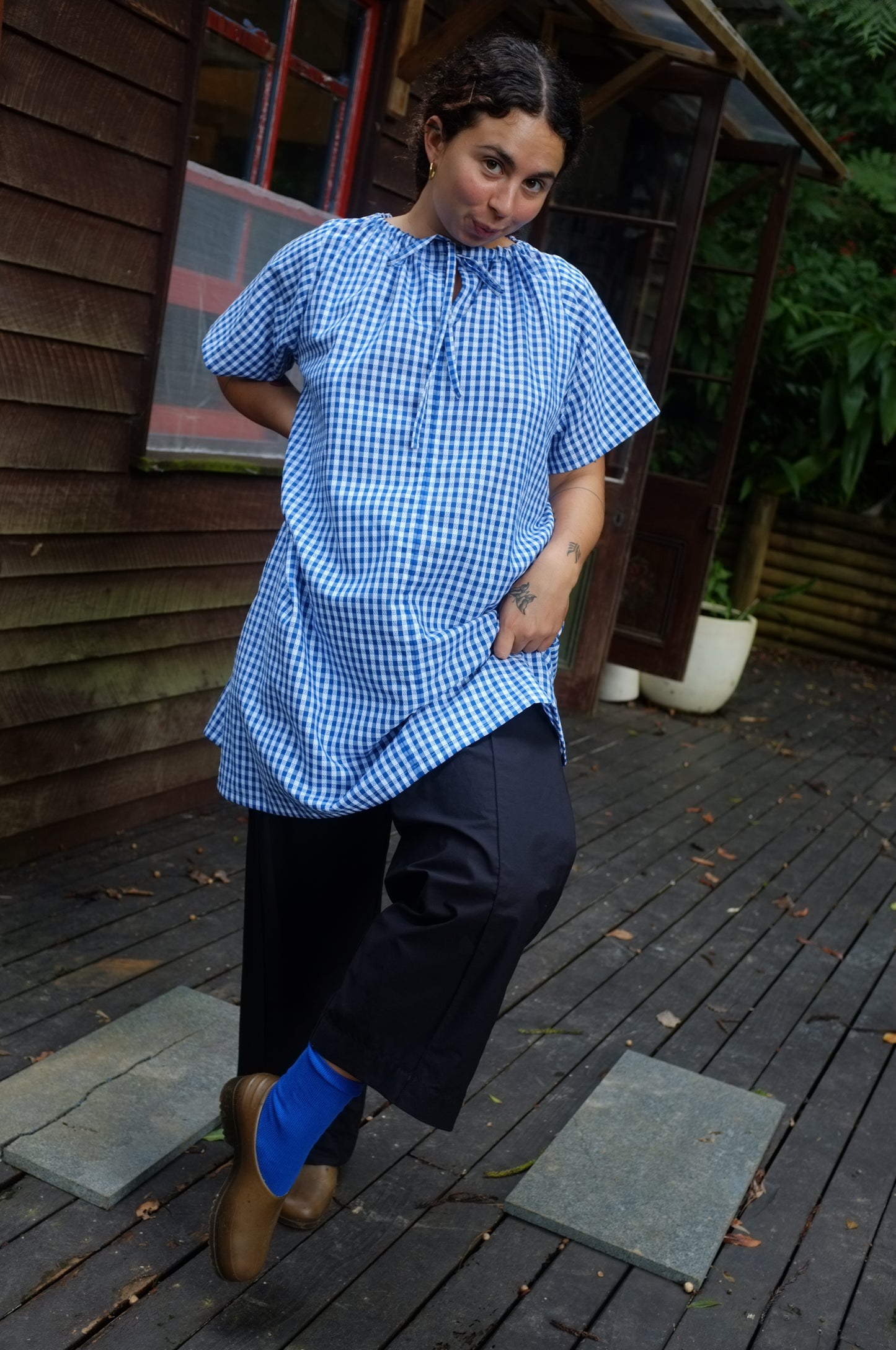 Ship Dress — Lattice gingham