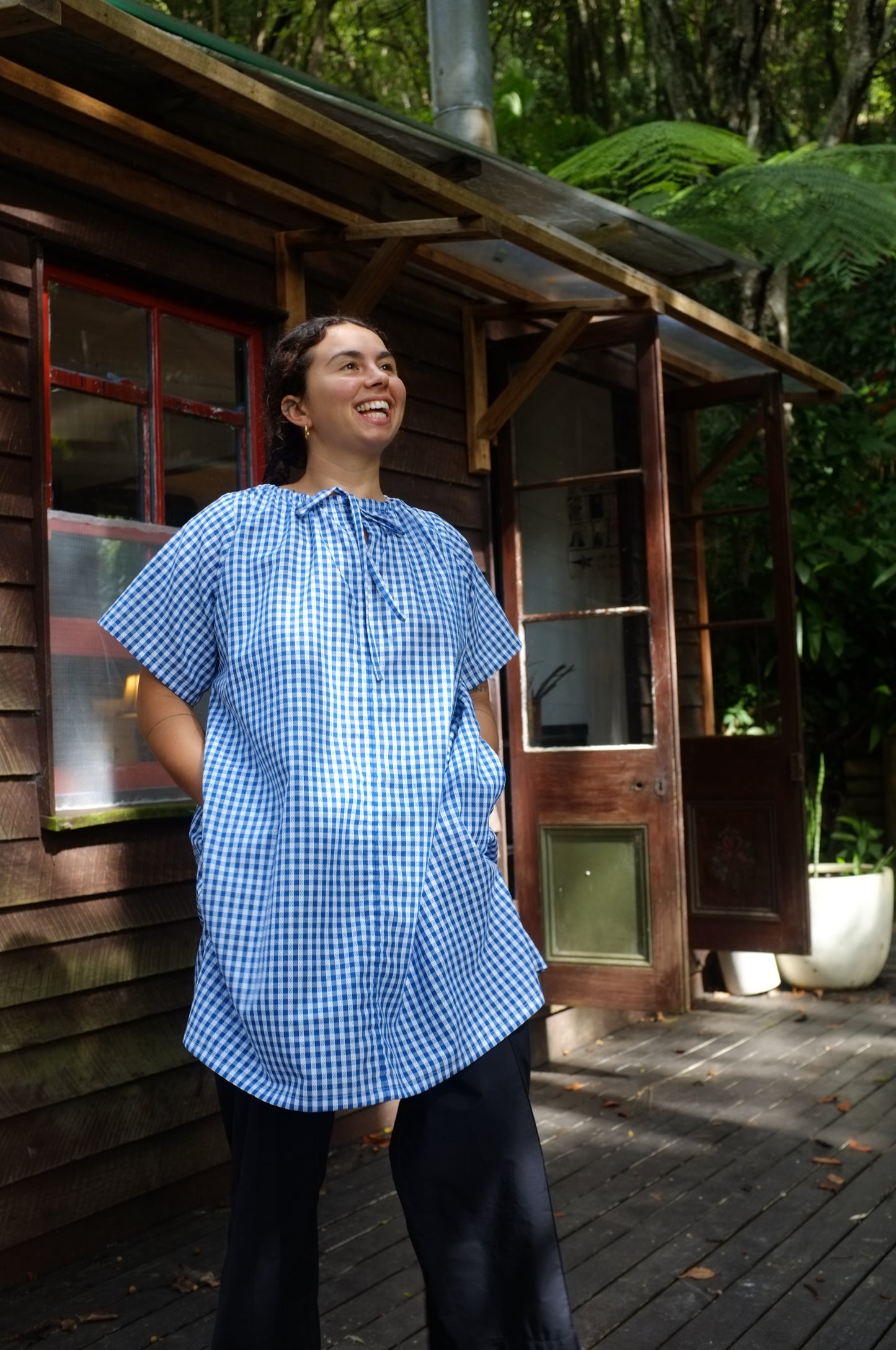 Ship Dress — Lattice gingham