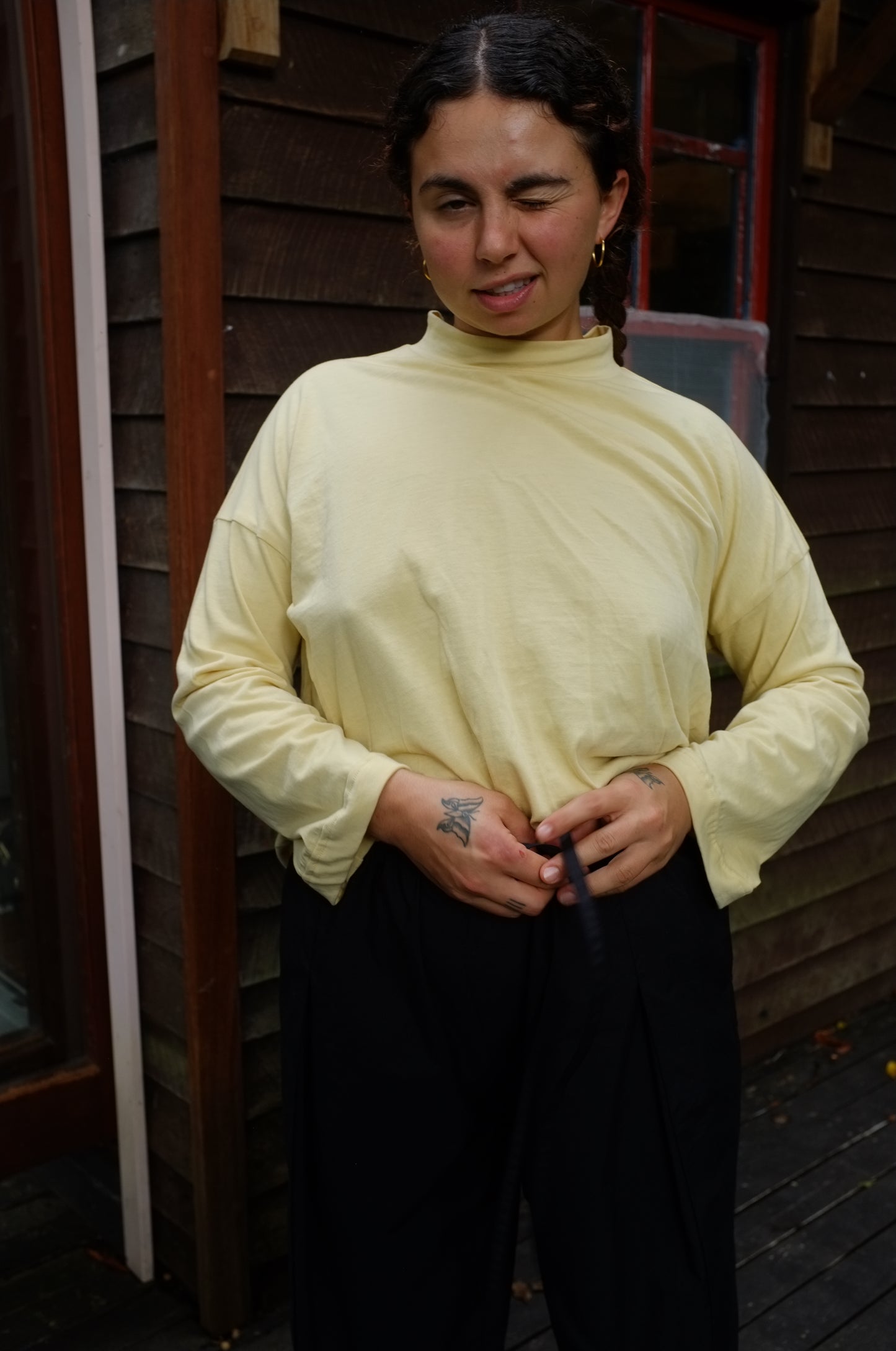 Long Sleeve Big Tee — Butter