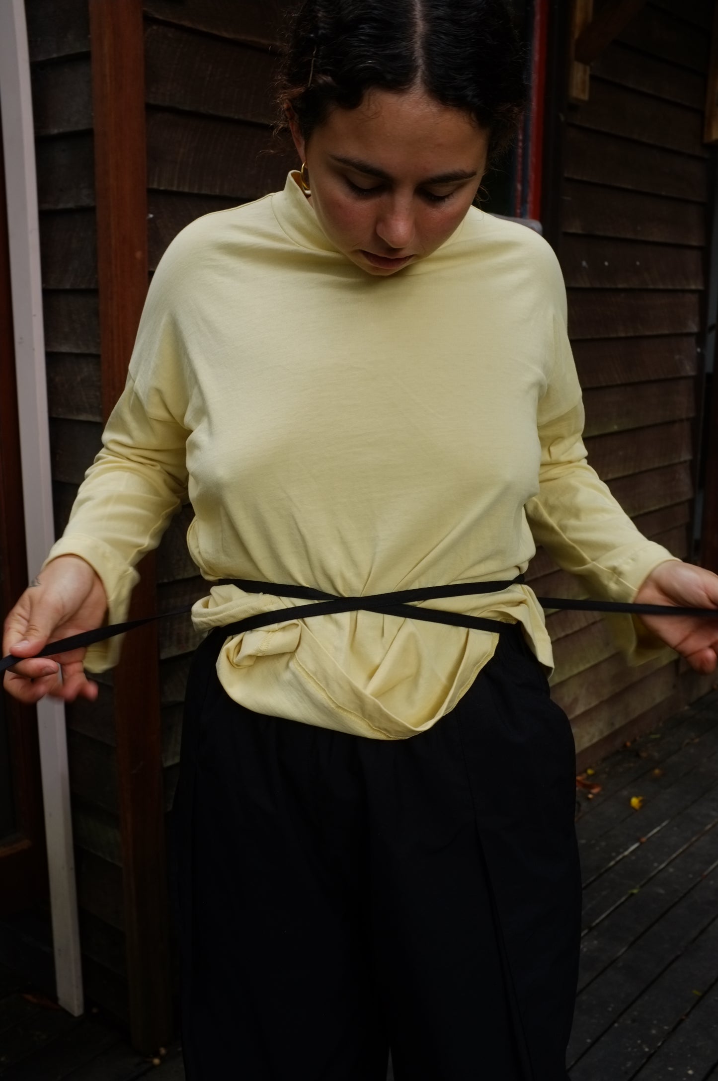 Long Sleeve Big Tee — Butter