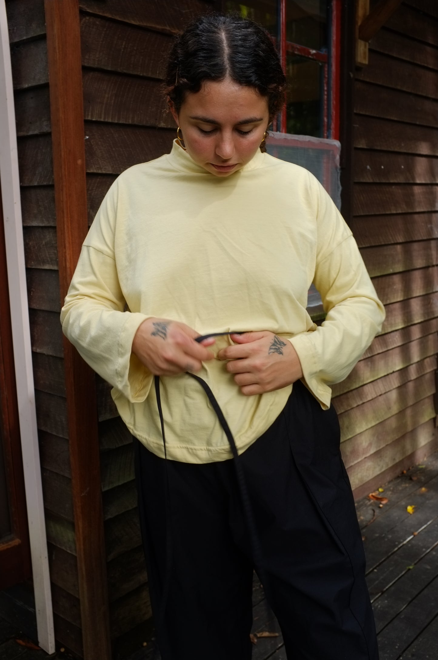 Long Sleeve Big Tee — Butter