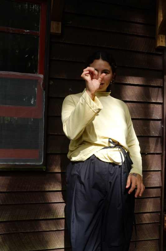 Long Sleeve Big Tee — Butter