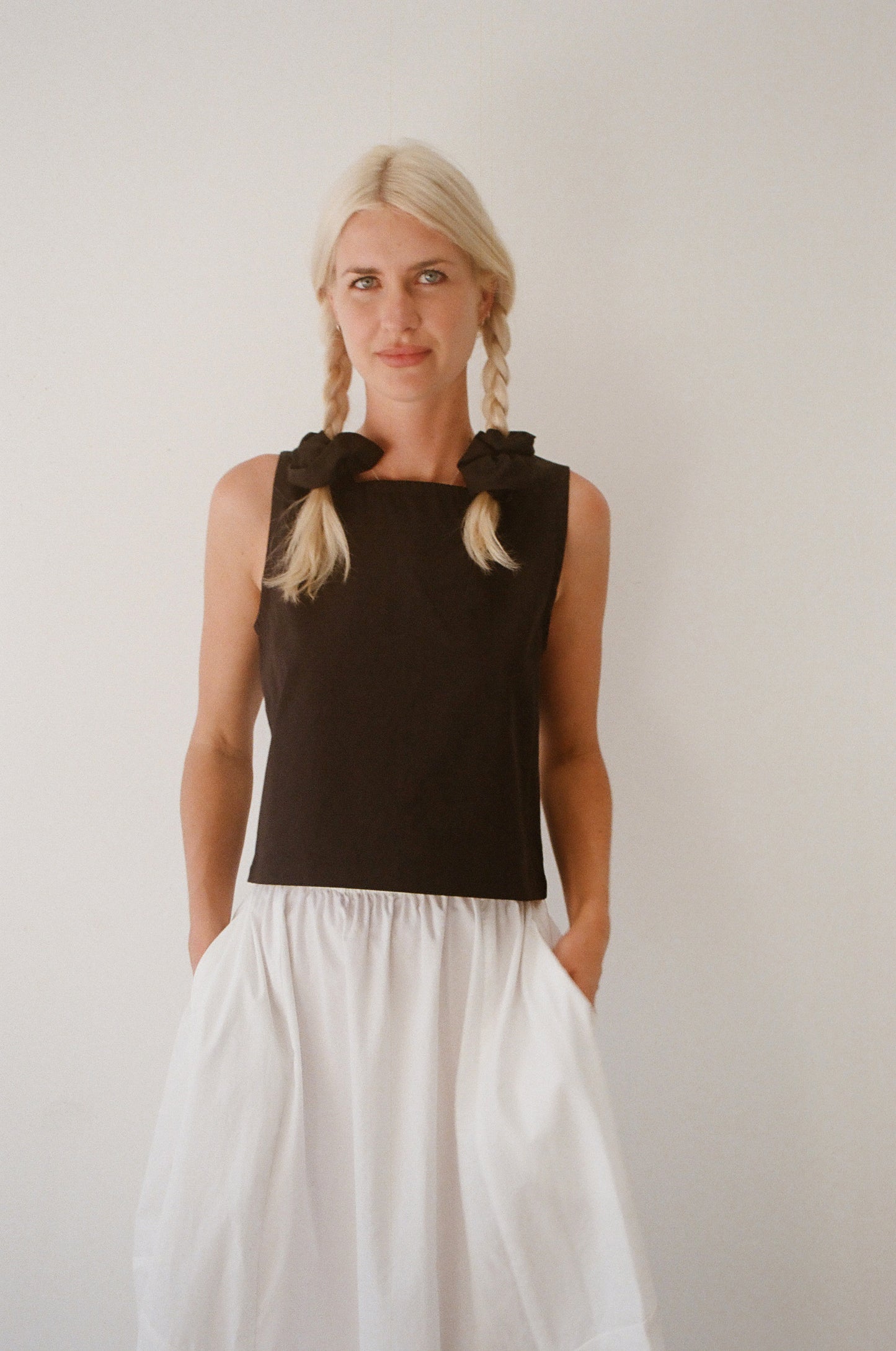 Latte Top - Mimi holvast Black Organic Cotton