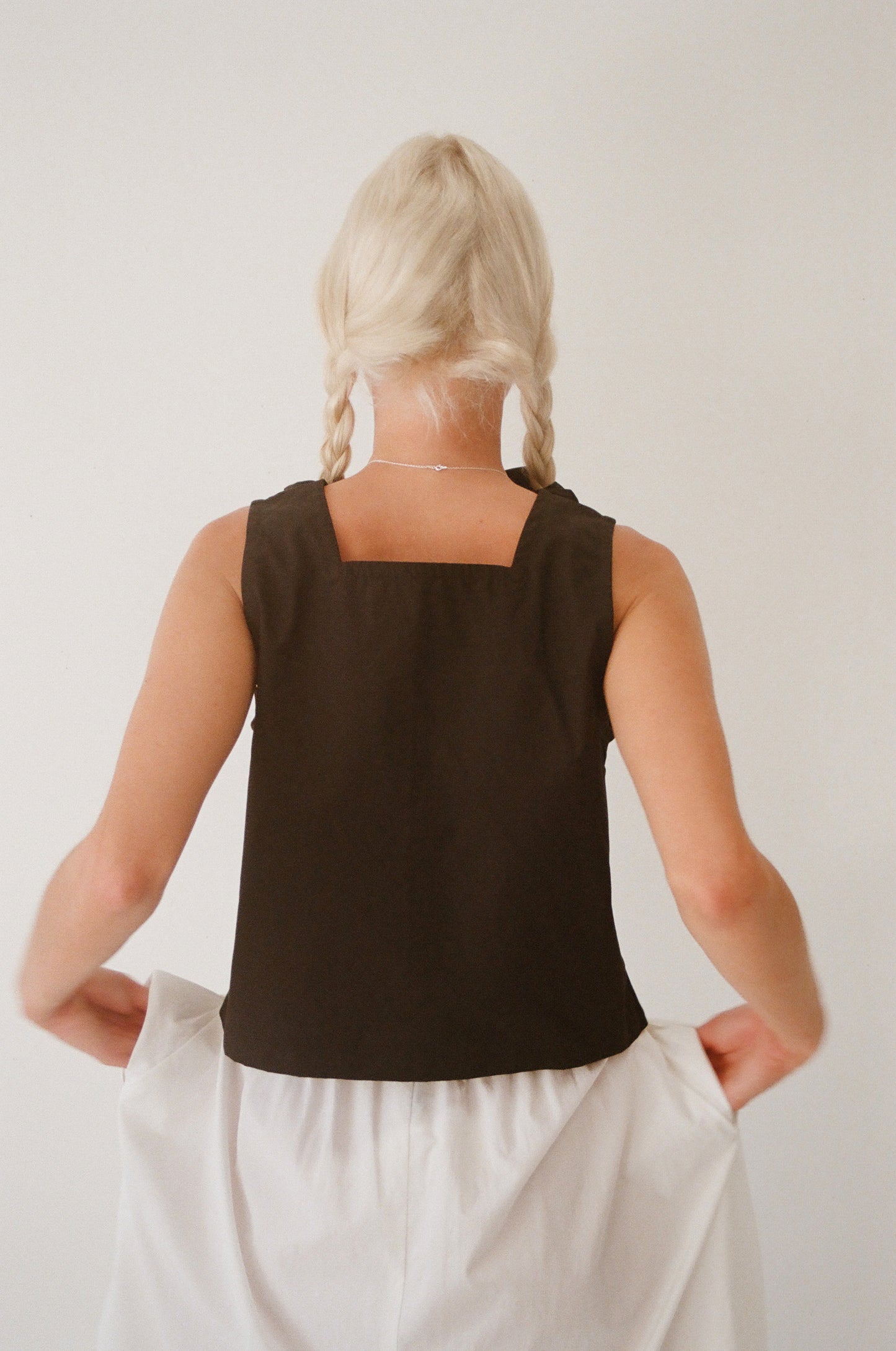 Latte Top - Mimi holvast Black Organic Cotton
