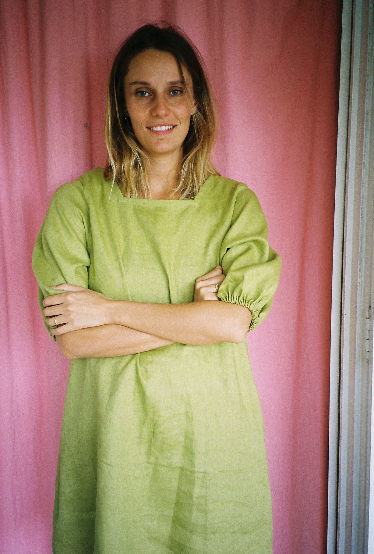ARCHIVE — Nelly Dress — Apple Green — Small