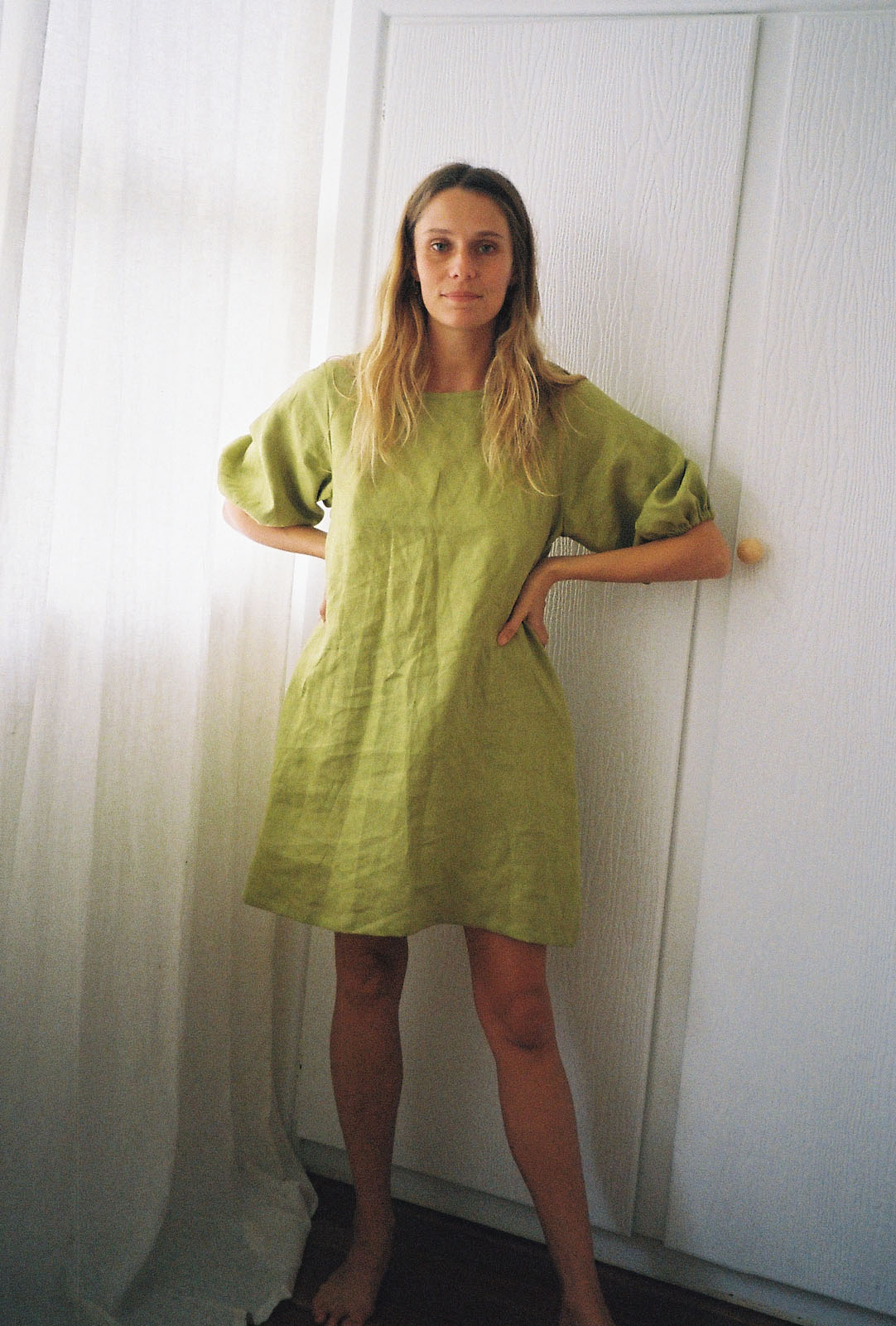 ARCHIVE — Nelly Dress — Apple Green — Small