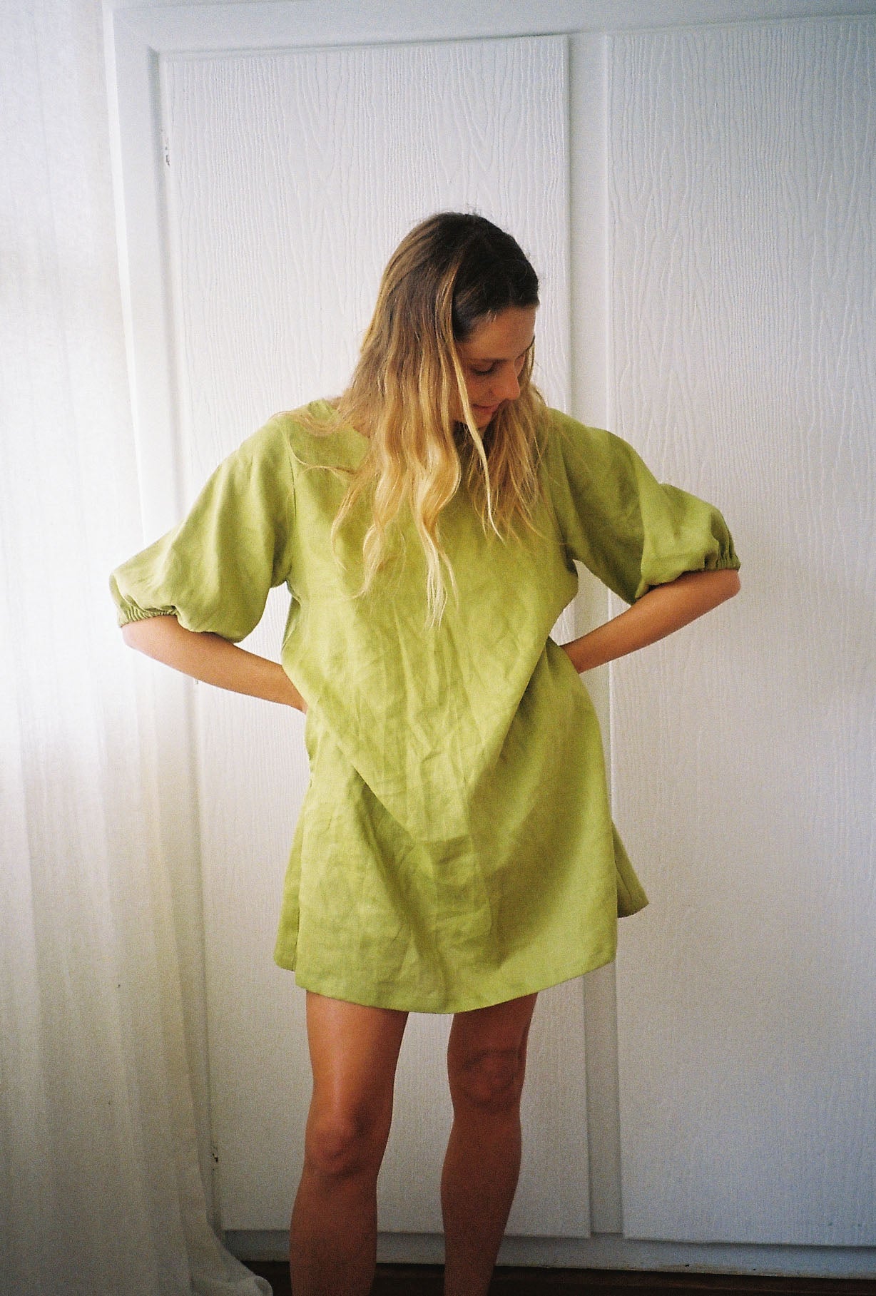 ARCHIVE — Nelly Dress — Apple Green — Small