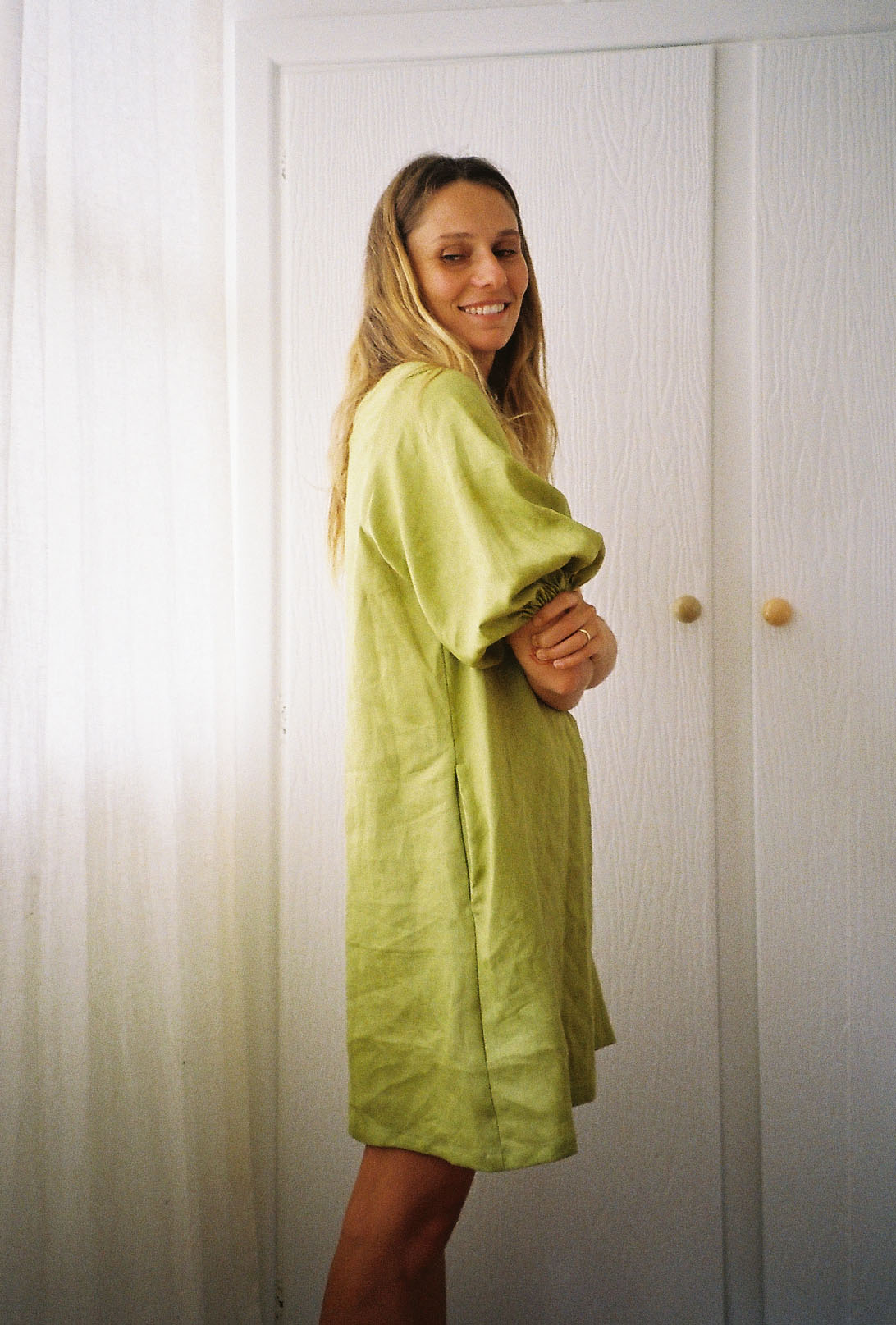 ARCHIVE — Nelly Dress — Apple Green — Small