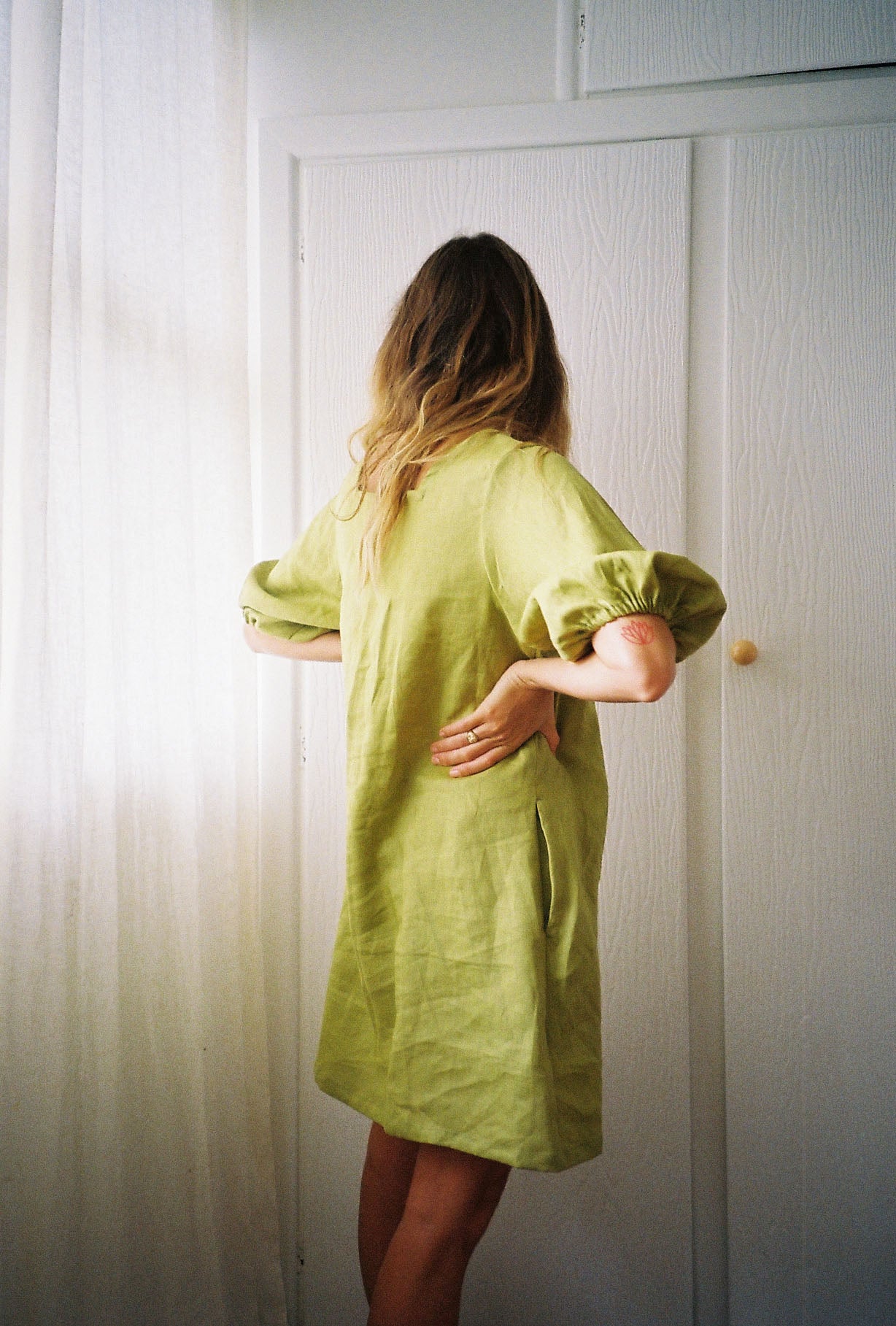 ARCHIVE — Nelly Dress — Apple Green — Small