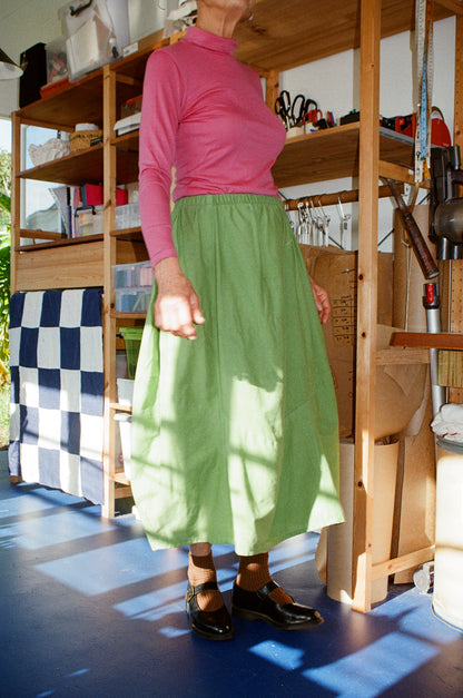 Lantern Skirt — Kelly Green