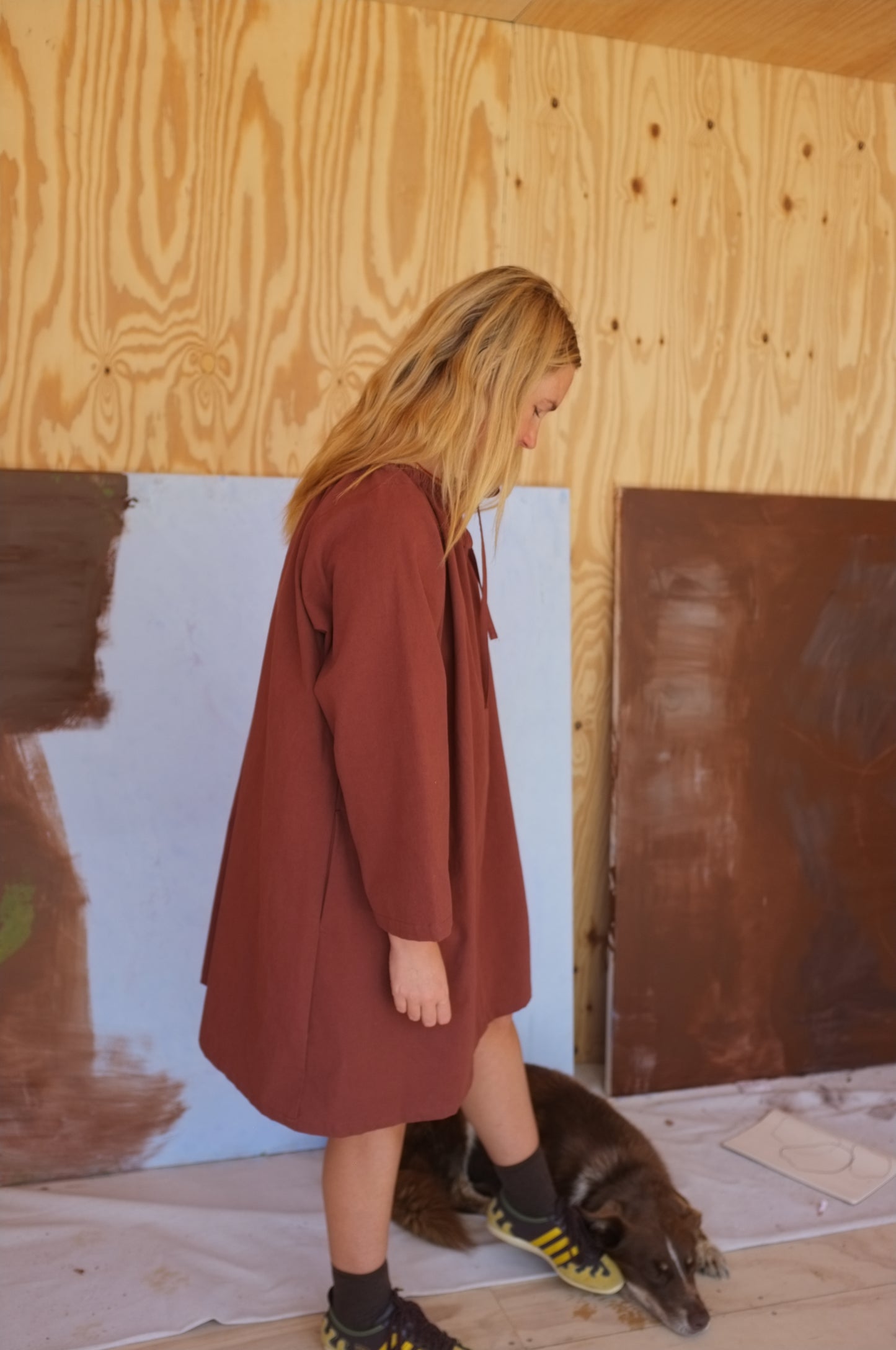 Long Sleeve Ship Dress — Cedar Organic Cotton