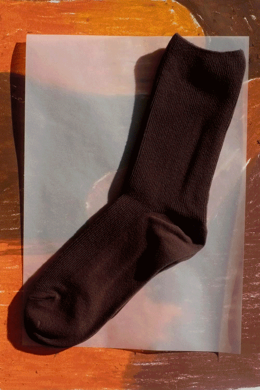 Cotton 1x1 Ribbed Socks
