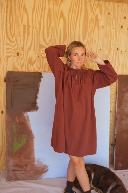 Long Sleeve Ship Dress — Cedar Organic Cotton