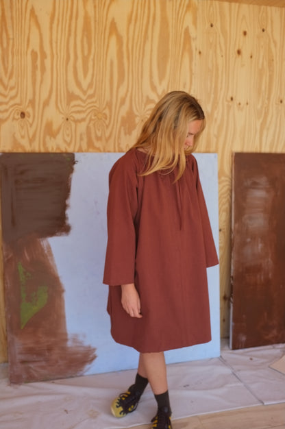 Long Sleeve Ship Dress — Cedar Organic Cotton