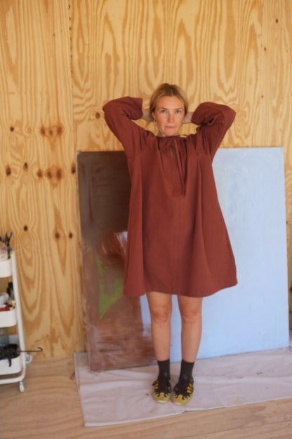 Long Sleeve Ship Dress — Cedar Organic Cotton