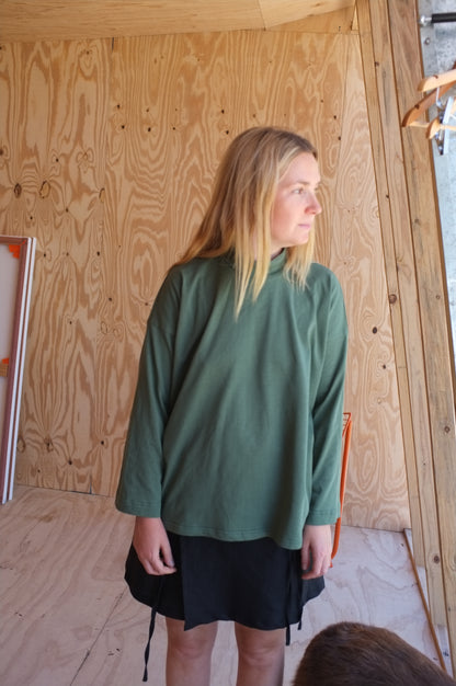 Long Sleeve Big Tee — Eucalyptus