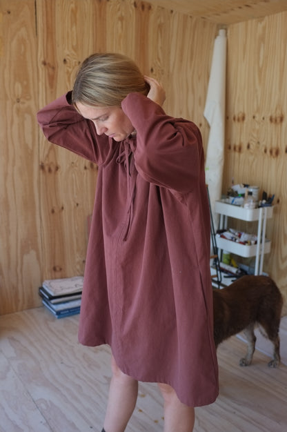 Long Sleeve Ship Dress — Cedar Organic Cotton