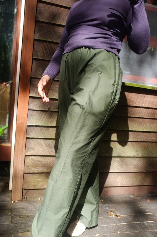 Pleat Pants — Kelp Organic Cotton