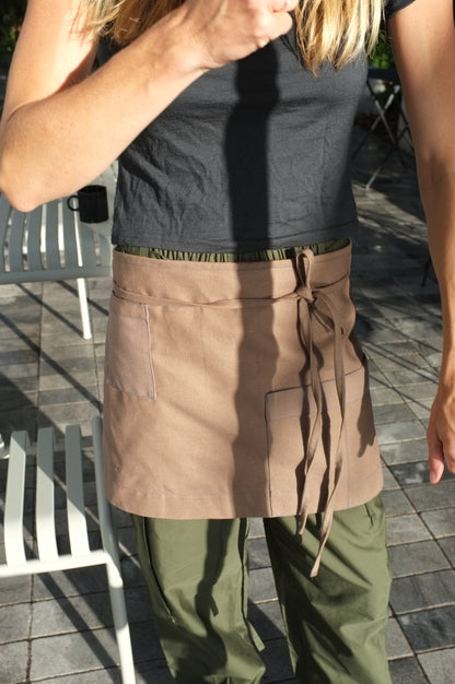 Shop Apron — Taupe Organic Cotton Canvas