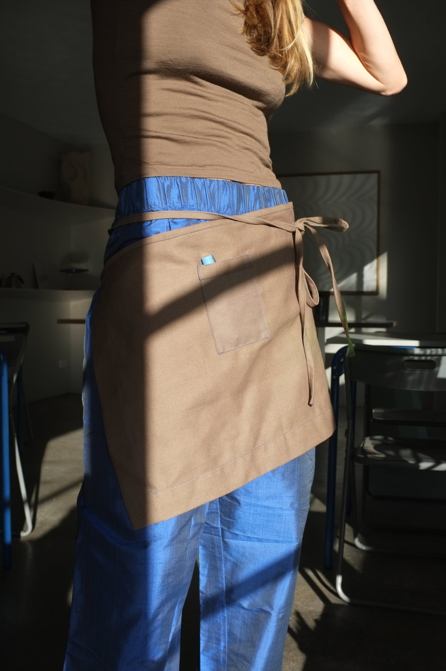 Shop Apron — Taupe Organic Cotton Canvas