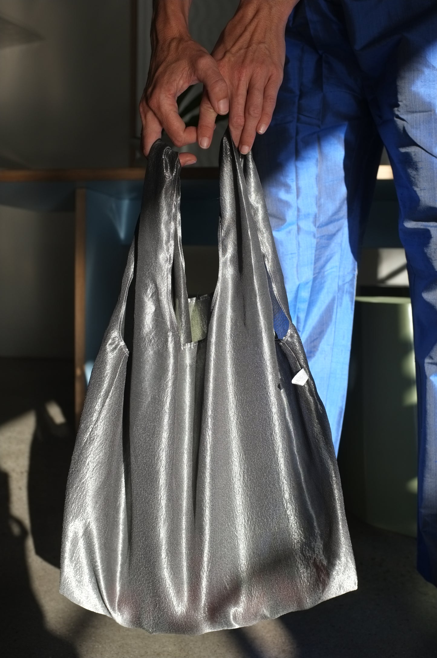 Shop Bag — Silver Organza