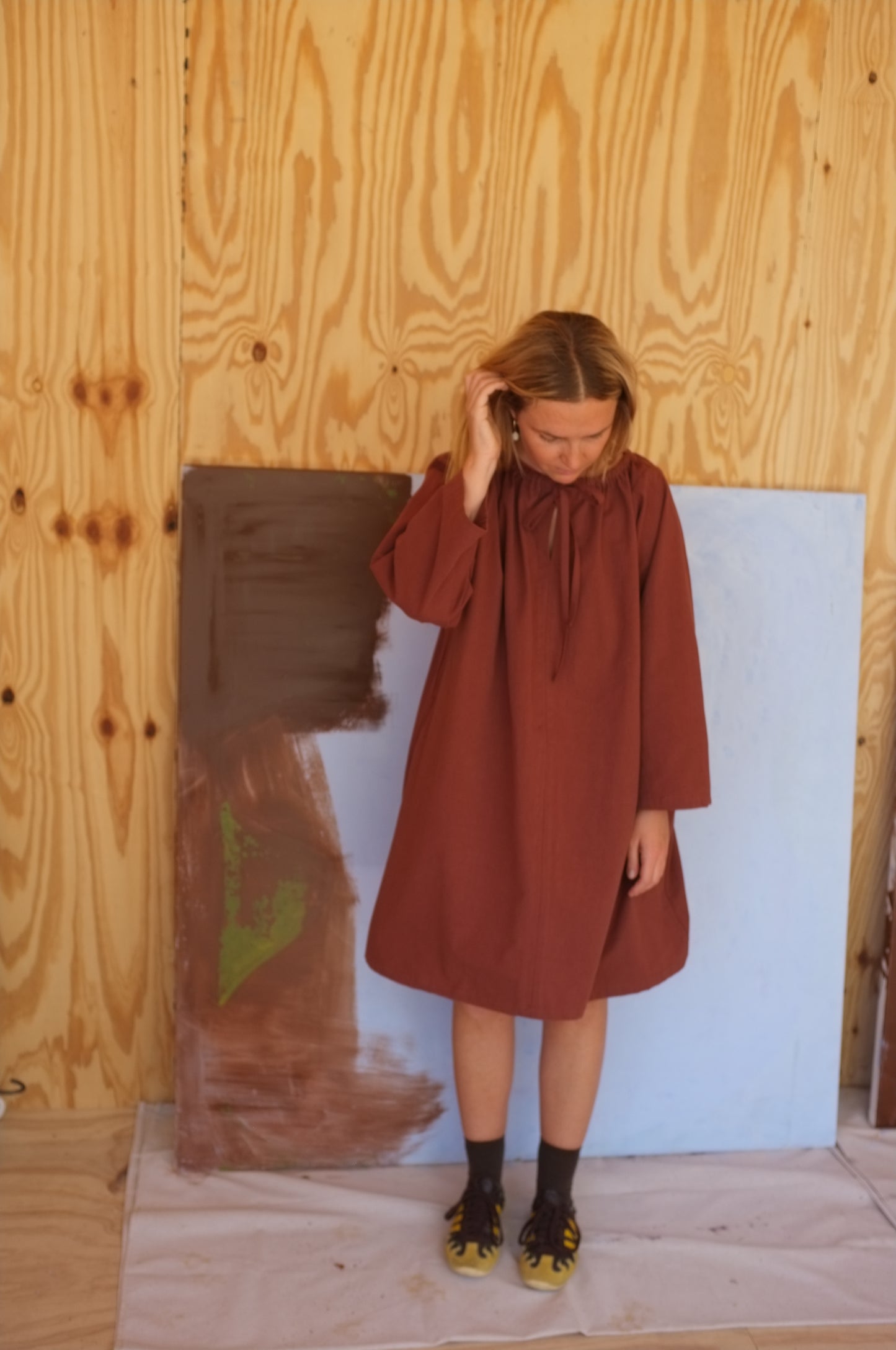 Long Sleeve Ship Dress — Cedar Organic Cotton