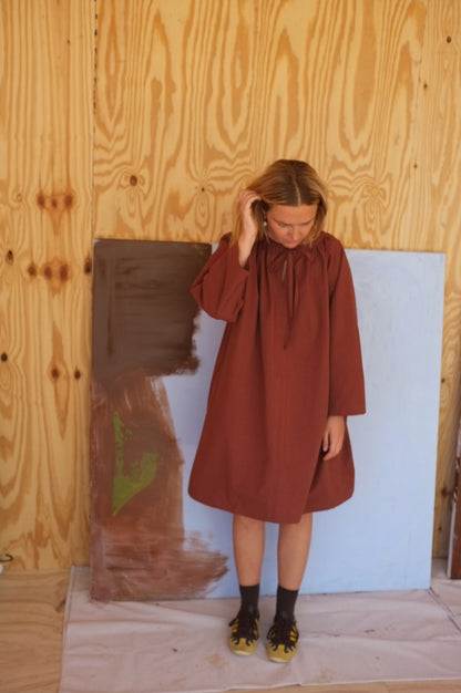 Long Sleeve Ship Dress — Cedar Organic Cotton