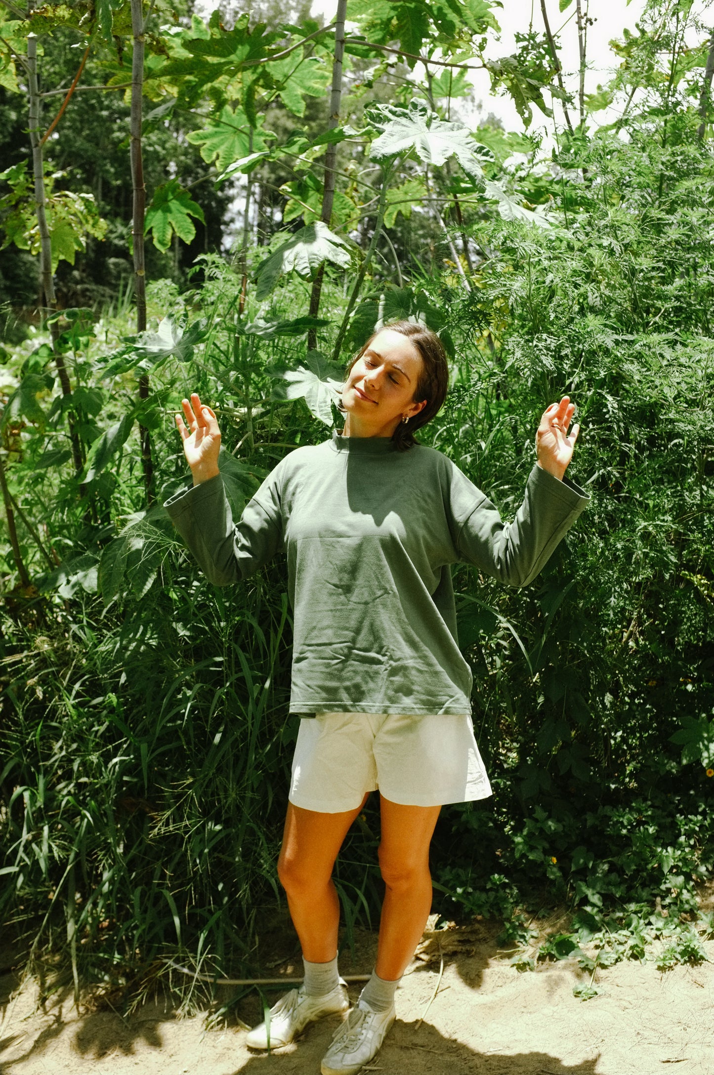 Long Sleeve Big Tee — Eucalyptus
