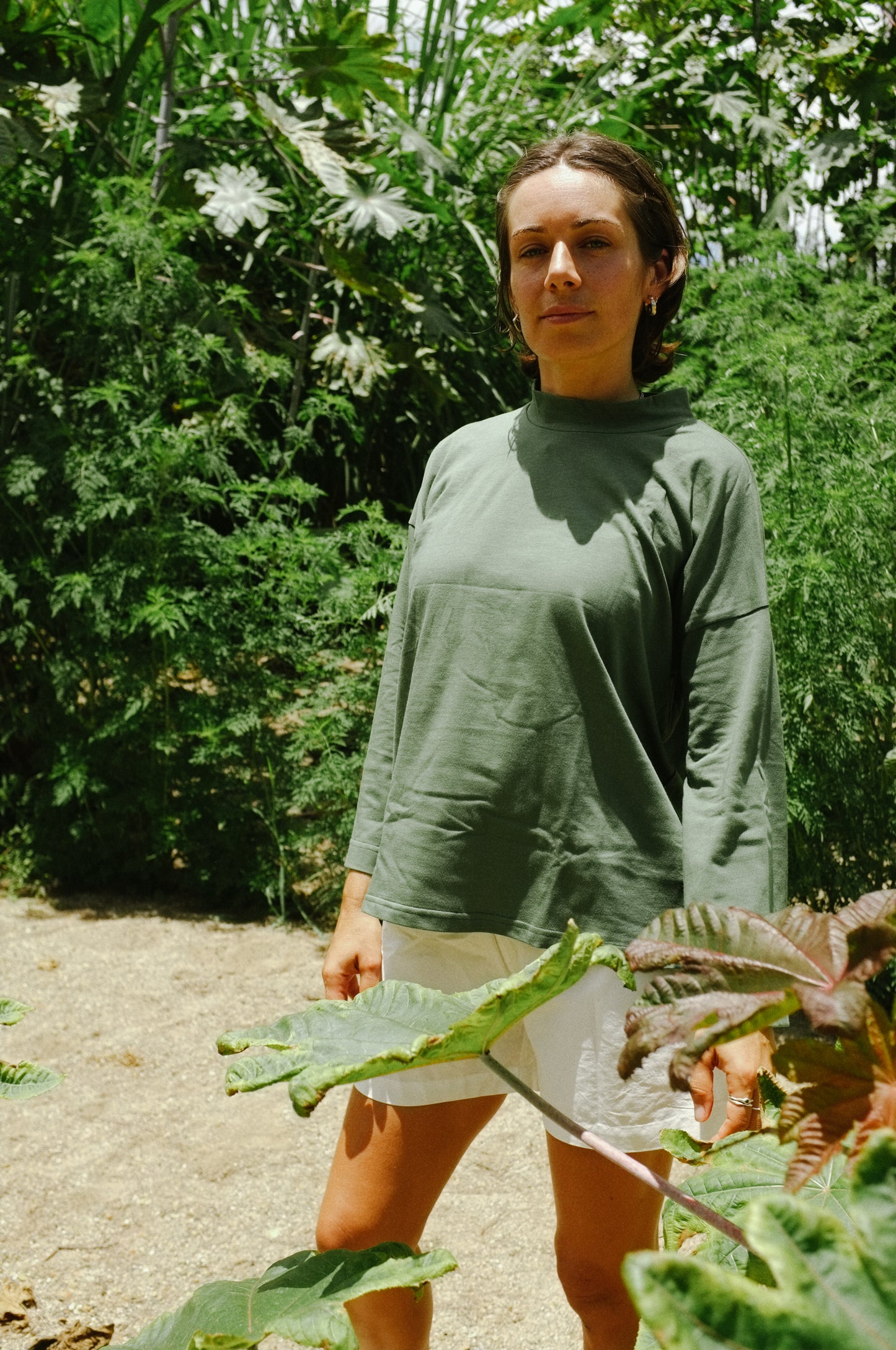 Long Sleeve Big Tee — Eucalyptus