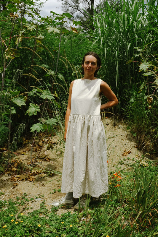 Sim Dress — Chalk Organic Cotton
