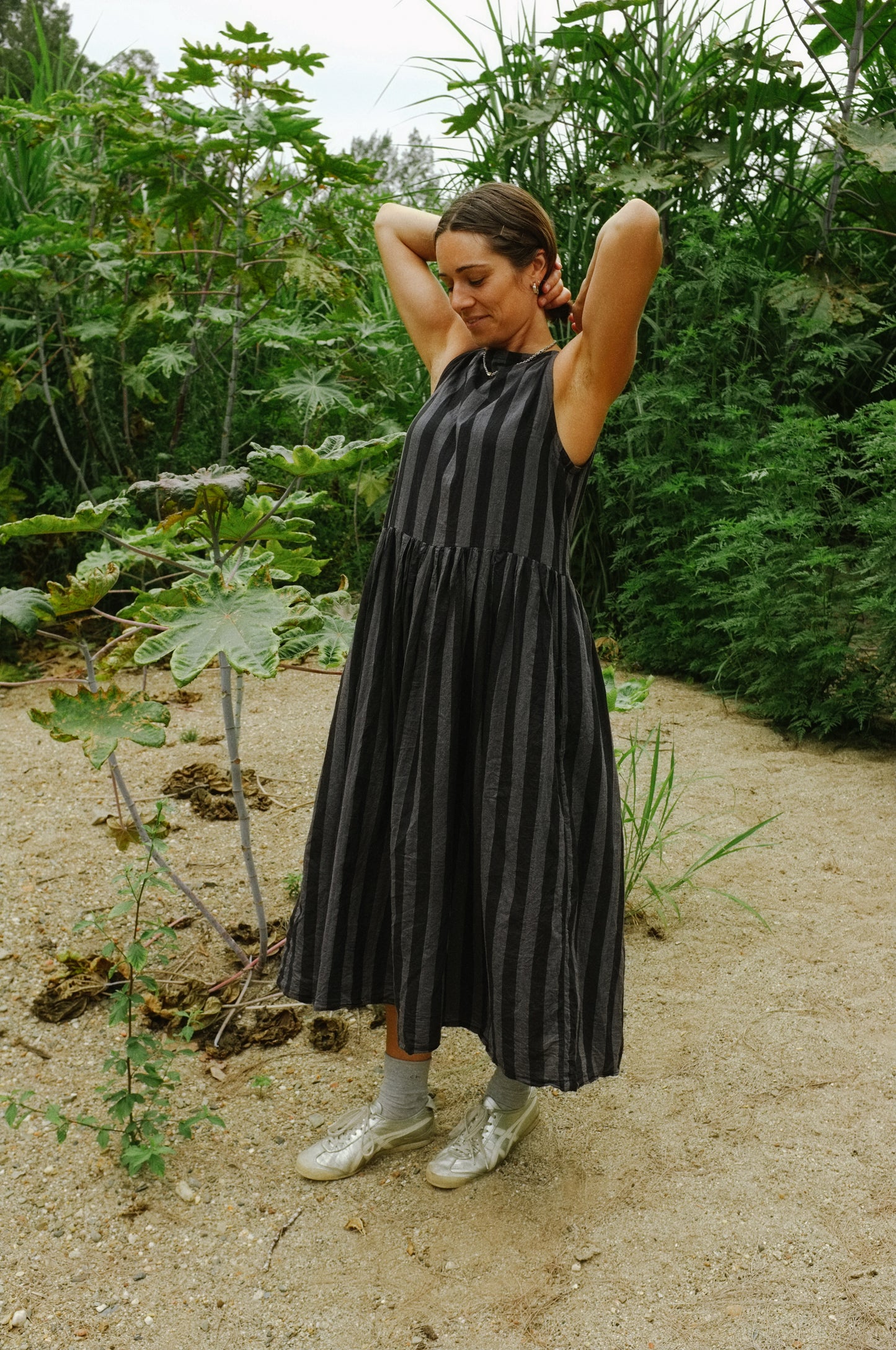Sim Dress — Tonal Stripe