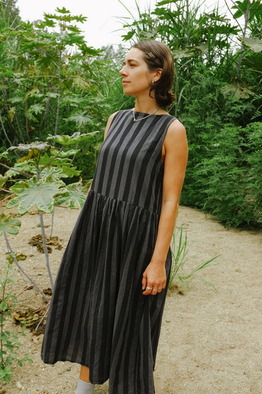 Sim Dress — Tonal Stripe