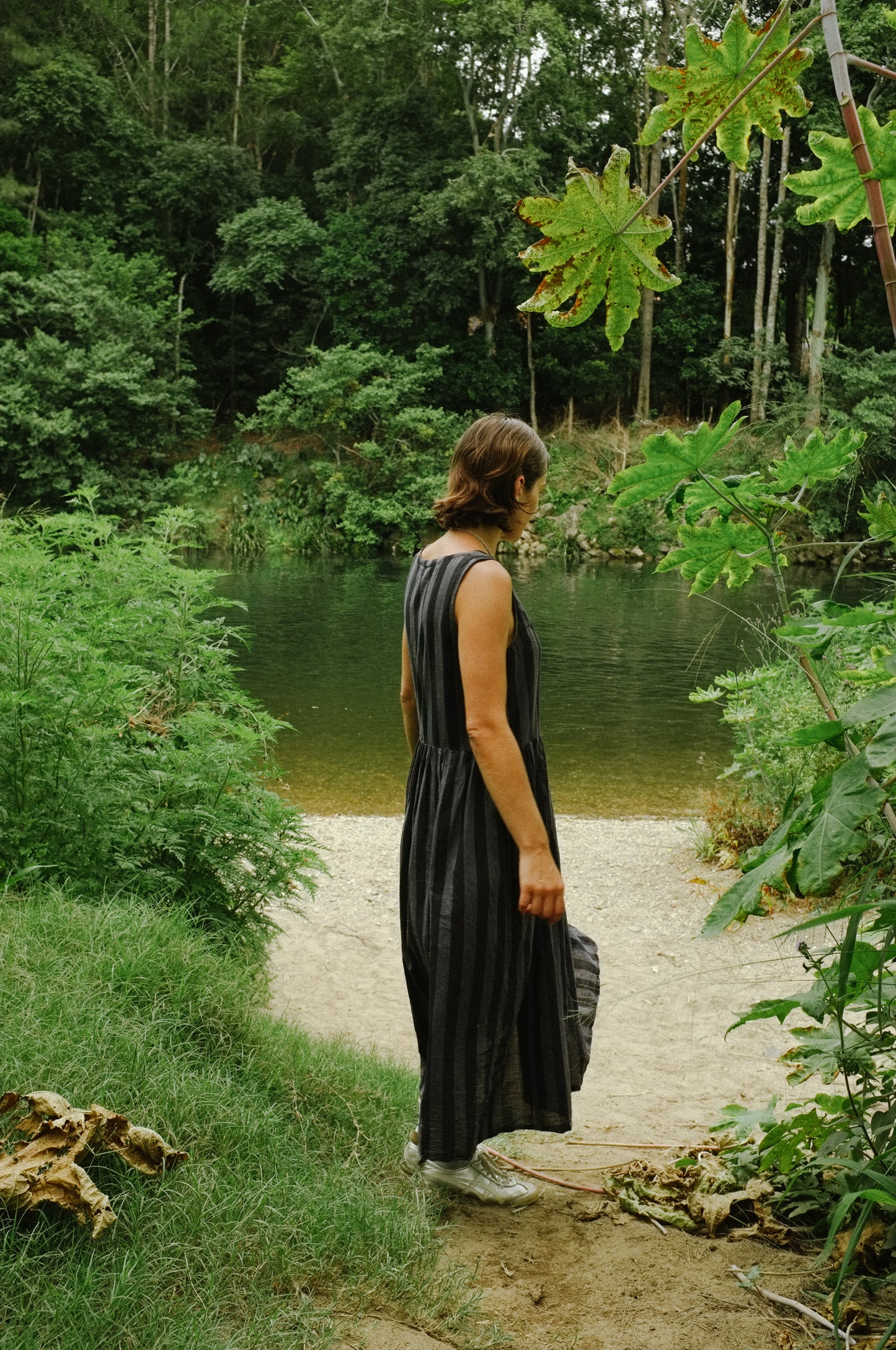 Sim Dress — Tonal Stripe
