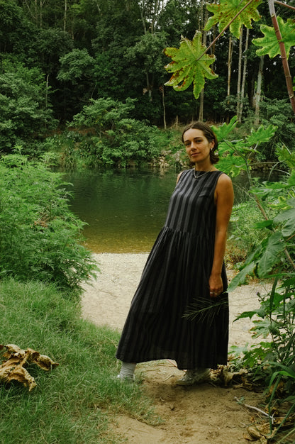 Sim Dress — Tonal Stripe