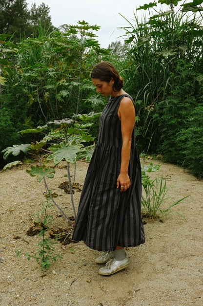Sim Dress — Tonal Stripe