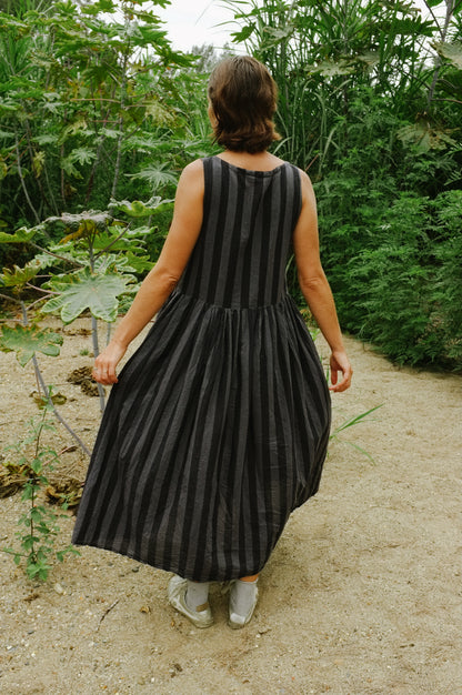 Sim Dress — Tonal Stripe