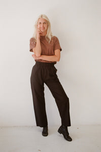 Mimi Holvast Scrunchie Pants - Black Organic Cotton